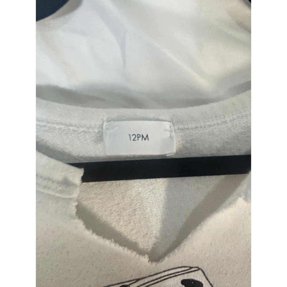 12PM Graphic Sweatshirt Women Cowgirl Hat Cactus Pink Boots Light Gray Pullover - Picture 2 of 7
